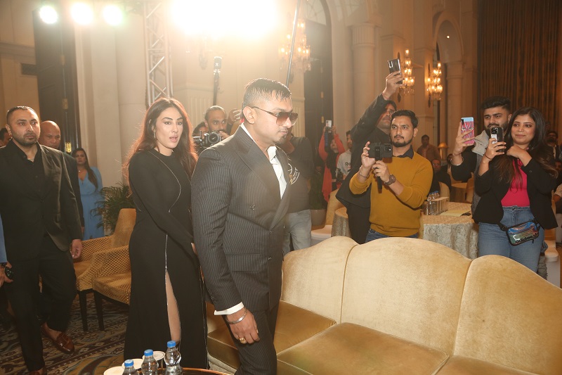 Honey Singh at the launch event of Toddy App