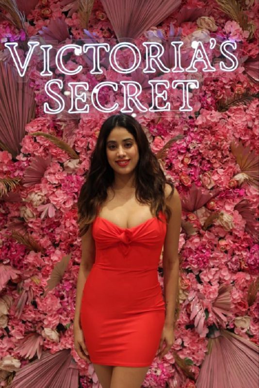 Janhvi Kapoor at Victoria Secret's launch in Delhi.